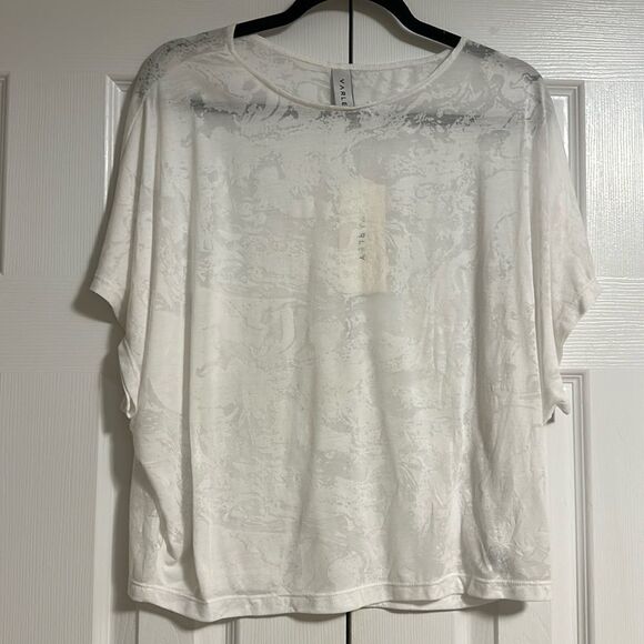 Varley White Sheer Almo Tee - XS and L - Picture 1 of 6